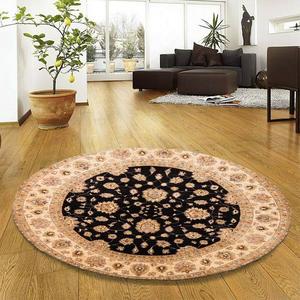 Tapis de forme ronde avec un STYLE UNIQUE et un DESIGN différent en polyester tissé à la main en Jute tapis naturels réversibles - Product Image 3