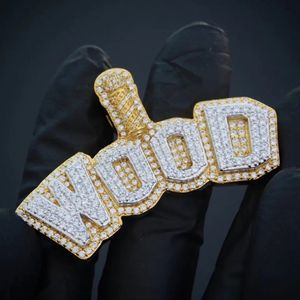 เครื่องประดับฮิปฮอปที่สะดุดตาในทองคำ10K สีเหลืองถูกทำให้เย็นลงอย่างสมบูรณ์ด้วยจี้เพชรประกายทรงกลมเพชรใน VVS ชัดเจน - Product Image 3