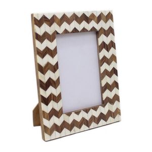 ไม้ซิกแซกฝังลายไม้หลากหลายขนาดปรับแต่งได้กรอบรูป MDF ทันสมัยปรับแต่งได้ - Product Image 2