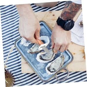 1 pieza de acero inoxidable ostra, herramienta para pelar mariscos, herramienta profesional para pelar ostras, cuchillos para mariscos - Product Image 5