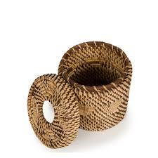 กล่องใส่กระดาษทิชชูหวายคุณภาพสูง เป็นมิตรกับสิ่งแวดล้อม สไตล์วินเทจ รูปทรงวงกลม ปรับแต่งได้ ตัวเลือกที่ดีที่สุดสำหรับการตกแต่งบ้านและห้องอาหาร - Product Image 2