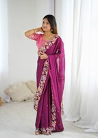 Dernière collection de sari en soie de créateur pour mariage indien, pour femmes, de haute qualité, brodé, pour les occasions spéciales, designs modernes
