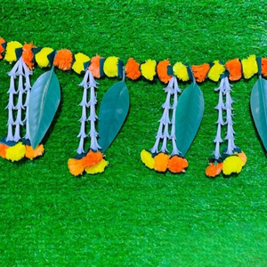 Tenture murale Pan Fleur Porte Bandhanwar Diwali Cadeaux Diwali Home Decor Bon augure Diwali Décoration Cadeau Lotus Toran ( 1PC) - Product Image 1