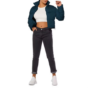 เสื้อโค้ทขนเป็ดแบบสั้นพิมพ์ลายโลโก้ได้ตามต้องการแจ็กเก็ตให้ความอบอุ่นในฤดูหนาว - Product Image 5