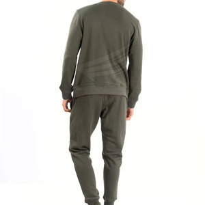 Survêtement pour homme en coton 100% de haute qualité, couleur personnalisée, avec cordon de serrage, poches latérales - Vêtement décontracté respirant pour l'hiver - Product Image 3