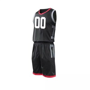 Conjuntos de uniformes de baloncesto personalizados de alta calidad 100% poliéster de secado rápido y transpirable estampado de sublimación de alta Reversible de talla grande - Product Image 2