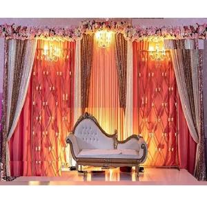 Prettiest <b>Wedding</b> Reception Stage <b>Candle</b> Walls Modern <b>Wedding</b> Stage Metal <b>Candle</b> Walls Sparkling <b>Wedding</b> <b>Candle</b> Wall Stage FIiji - Product Image 1