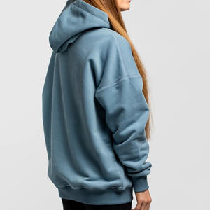 Poche avant de qualité supérieure poignets élastiques et taille vêtements d'hiver à capuche polaire pour les femmes nouveau surdimensionné pas cher prix femmes sweats à capuche surdimensionnés - Product Image 4
