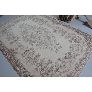 Vintage Turkish <b>Rug</b> Classic Beige Brown 6.1 X 8.8ft Large Area Wool Material Latex Patchwork for Hallway Rectangle <b>Bedside</b> <b>Rug</b> - Product Image 4