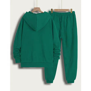 <b>Men's</b> Customizable Winter Sportswear Set Casual Warm <b>Pullover</b> <b>Jacket</b> Pants Wholesale Jogging Tracksuits Active Bottoms Plain - Product Image 2