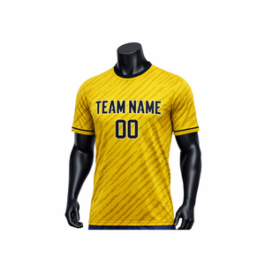 Camiseta de Fútbol Sublimada Personalizada de Secado Rápido y Transpirable con Impresión de Nombre y Número OEM ODM Venta al Por Mayor - Product Image 1