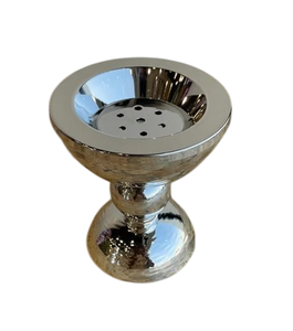 Quemador de incienso de acero inoxidable de Metal plateado de alta calidad Elegance Home Bakhoor Holder para uso religioso para el verano - Product Image 3