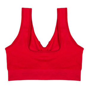 Soutien-gorge de sport pour femmes grande taille de qualité supérieure, confortable, respirant, séchage rapide, en élasthanne/nylon, motif à carreaux, logo sur le devant - Product Image 3