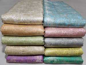Custom Made Luxurious Brocade <b>Silk</b> <b>Fabrics</b> (30% <b>Silk</b> 70% <b>Cotton</b>) for Dresses Sarees Craft Projects Floral Patterns Medium Weight - Product Image 6