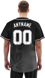 Impression de logo personnalisé, impression par sublimation, impression DTG, faible MOQ, logo personnalisé imprimé en 3D, maillot de baseball confortable pour jeunes, blanc - Product Image 2