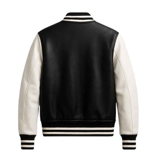 New Wholesale Mens Varsity <b>Jacket</b> PU Leather <b>Waterproof</b> Full Sleeve University College Mens Varsity <b>Jacket</b> With Pocket - Product Image 3