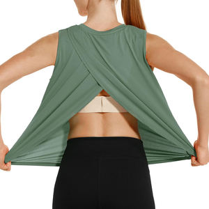 Ropa deportiva de gimnasio personalizada ligera para mujer, camisetas de yoga transpirables con opciones de logotipo, marca de ropa de Fitness de etiqueta privada OEM - Product Image 4