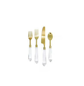 Design Cutley Vaisselle Couverts Set Royal Handmade Poignée en Résine Blanche pour Hôtels Desserts - Product Image 6