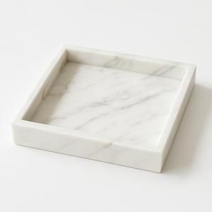 Natural Travertine Stone Rectangular Vanity <b>Tray</b> for Bathroom Kitchen <b>Jewelry</b> Perfume Organizer Spa Deco Handmade Elegant Luxury - Product Image 5