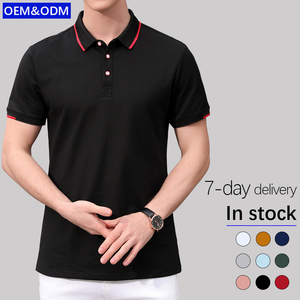 Haute qualité hommes à manches courtes vêtements de travail sécurité Golf pour polos imprimés personnalisés uniformes de bureau tricoté Boxy chemise Style - Product Image 1