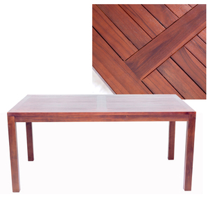 Meubles de patio de jardin en bois de style européen pour la maison Bar Park ou Restaurant Hotel Use-Table à manger élégante - Product Image 1