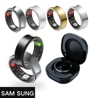 Anillo Inteligente para Hombre Smart Ring Health FitnessTracker 5ATM Impermeable Baterías de larga duración Monitor de anillo de sueño