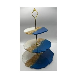 European Design <b>Resin</b> Metal Cake Stand Wedding Decoration Pieces Classic Design <b>Resin</b> Epoxy Mold Cake Stand By A.Z Handicrafts - Product Image 1
