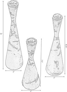 เชิงเทียนหินอ่อนถูกสร้างขึ้นอย่างสมบูรณ์แบบเพื่อเพิ่มสัมผัสของความสง่างามและความอบอุ่นให้กับบ้านของคุณด้วยการออกแบบที่ไร้กาลเวลาและมีสไตล์ - Product Image 5