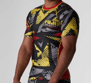 2026 Custom LOGO Short Sleeve MMA Rashguard Compression <b>Shirts</b> Martial Arts Training Wear - Product Image 3