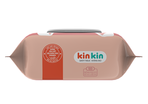 Kinkin Lingettes humides pour bébé en tissu non tissé avec eau purifiée pour le nettoyage des produits pour bébé, 100 pièces - Product Image 6