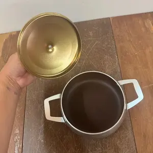 Casserole en acier inoxydable isolée, marmite chaude |   Conserve les aliments chauds et délicieux - Product Image 5