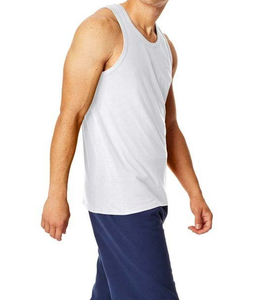 OEM personalizado de verano ropa de los hombres de talla grande de los hombres camisetas sin mangas de poliéster de algodón Fitness Gym transpirable cuello redondo camisetas sin mangas de los hombres - Product Image 4