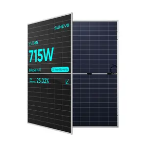 Evo 6N HJT N Typ Photovoltaik module 700W 715W Trasparency Mono Solarmodule