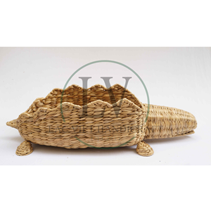 Nouvelle arrivée panier de fleurs en osier écologique meilleure vente panier de jacinthe d'eau naturelle produit à usage domestique directement du Vietnam - Product Image 2