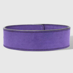 Cinturón de Cuero Morado con Hebilla de Palanca Ajustable de Acero Inoxidable, Cinturones de Levantamiento de Pesas Resistentes para Entrenamiento en Gimnasio - Product Image 6