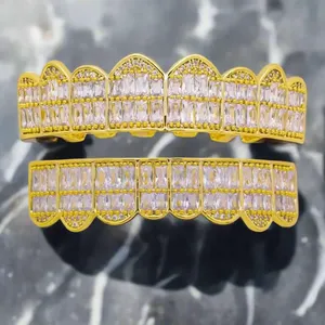 ฟันฟันฟัน16ซี่สำหรับผู้ชาย10KT ทองแข็งดีไซน์พลอย0.75กะรัตสไตล์ฮิปฮอปชั้นดี - Product Image 5