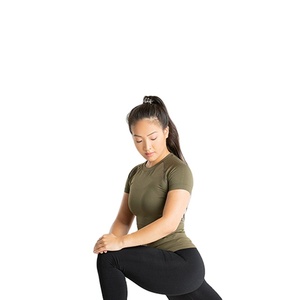 Camisetas Deportivas de Manga Corta con Cuello Redondo y Corte Ajustado para Mujer, Precio de Fábrica al por Mayor 2026, Más Vendidas - Product Image 5