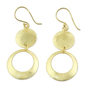 Pendientes Colgantes de Latón Chapado en Oro Estilo Vintage de Lujo al por Mayor, Joyería de Boda de Moda, Alta Calidad, Logotipo Personalizado HA - Product Image 4