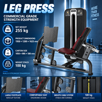 Machine de presse à jambes assise BN avec sélecteur de poids pour les centres de remise en forme et les studios d'entraînement privés