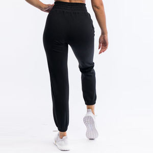 Pantalones Jogger de Cintura con Cordón para Mujer, Ropa de Calle de Invierno, Frente Plano, Logotipo Personalizado, 100% Algodón de Alta Calidad para Mujer - Product Image 3