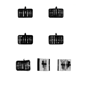 Juego de Disección de Acero Inoxidable, Sonda Doble de 13 cm, Pinzas de Aplicación de 14 cm, Tijeras de Aplicación Dentadas de 14 cm - Product Image 1