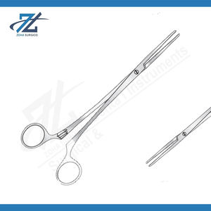 Fórceps de arteria Roberts de 230mm, curvado en plano, mordazas dentadas, junta de tornillo, abrazadera hemostática de precisión, grado quirúrgico inoxidable - Product Image 2
