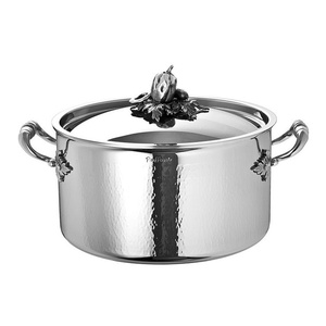 Casserole moderne en aluminium martelé avec couvercle, compatible lave-vaisselle, écologique, cadeau de pendaison de crémaillère, chauffe-plats - Product Image 6