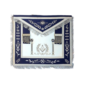 Masonic Grand Lodge Past Master Delantal Bordado a mano Lingote Delantal masónico - Product Image 3