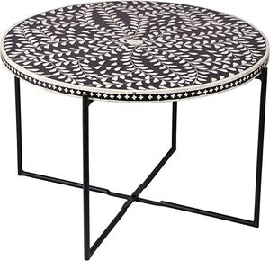 Mesa de centro con incrustaciones de hueso de madera elegante de granja moderna para decoración del hogar y la Escuela muebles de sala de estar de diseño único - Product Image 6