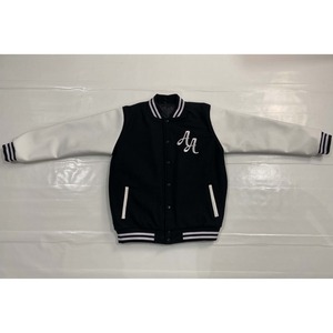 Veste Letterman en laine personnalisée pour hommes avec manches en cuir véritable vestes d'hiver décontractées avec logo brodé en couleur personnalisée - Product Image 4