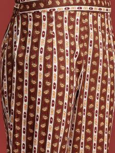 Mujeres motivos étnicos impreso puro algodón Kurta con pantalones y Dupatta indio Pakistán Salwar kameez traje - Product Image 5