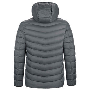Veste pour homme en polyester imprimé OEM avec coque en coton Veste pour homme à manches longues de haute qualité pour la saison d'hiver Vente en ligne - Product Image 3
