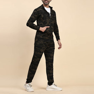 Premium Cotton Polyester Made Full Sleeved <b>Camouflage</b> Tracksuits 2025 New Arrival Hot Selling Zipper Camo Tracksuit - Product Image 2