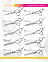 Tijeras de Peluquería Profesionales para Zanclar el Cabello, para Diestros, de Acero Inoxidable, con 26 Dientes y Puntas Cónicas de Larga Duración